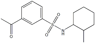  3-acetyl-N-(2-methylcyclohexyl)benzene-1-sulfonamide