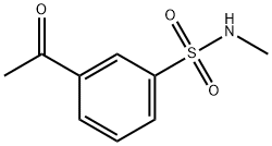 3-acetyl-N-methylbenzene-1-sulfonamide Structure