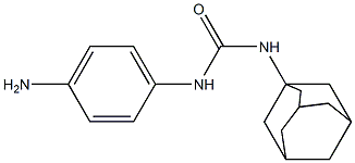 3-adamantan-1-yl-1-(4-aminophenyl)urea Struktur