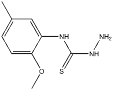 3-amino-1-(2-methoxy-5-methylphenyl)thiourea 结构式