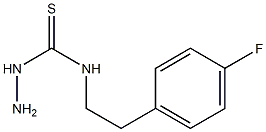 3-amino-1-[2-(4-fluorophenyl)ethyl]thiourea Struktur