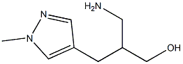 3-amino-2-[(1-methyl-1H-pyrazol-4-yl)methyl]propan-1-ol|