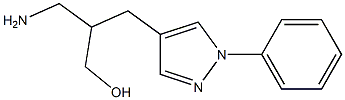 3-amino-2-[(1-phenyl-1H-pyrazol-4-yl)methyl]propan-1-ol