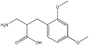 3-amino-2-[(2,4-dimethoxyphenyl)methyl]propanoic acid Structure