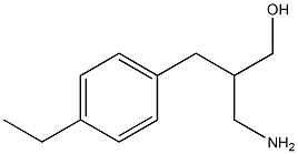 3-amino-2-[(4-ethylphenyl)methyl]propan-1-ol Structure