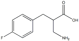3-amino-2-[(4-fluorophenyl)methyl]propanoic acid 化学構造式