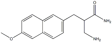3-amino-2-[(6-methoxynaphthalen-2-yl)methyl]propanamide 结构式