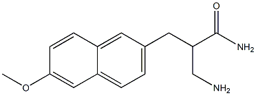 3-amino-2-[(6-methoxynaphthalen-2-yl)methyl]propanamide,,结构式