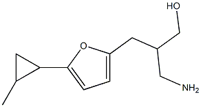 3-amino-2-{[5-(2-methylcyclopropyl)furan-2-yl]methyl}propan-1-ol|