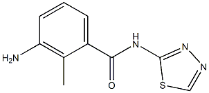 3-amino-2-methyl-N-(1,3,4-thiadiazol-2-yl)benzamide Structure