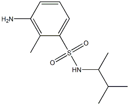 3-amino-2-methyl-N-(3-methylbutan-2-yl)benzene-1-sulfonamide 结构式
