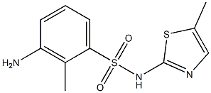 3-amino-2-methyl-N-(5-methyl-1,3-thiazol-2-yl)benzene-1-sulfonamide