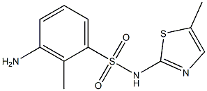  3-amino-2-methyl-N-(5-methyl-1,3-thiazol-2-yl)benzene-1-sulfonamide