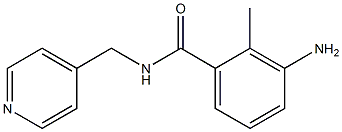 3-amino-2-methyl-N-(pyridin-4-ylmethyl)benzamide,,结构式