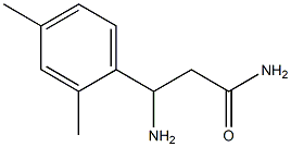 3-amino-3-(2,4-dimethylphenyl)propanamide Structure