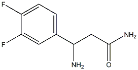 3-amino-3-(3,4-difluorophenyl)propanamide,,结构式