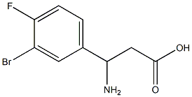 3-amino-3-(3-bromo-4-fluorophenyl)propanoic acid Structure