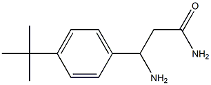 3-amino-3-(4-tert-butylphenyl)propanamide 结构式