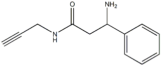 3-amino-3-phenyl-N-prop-2-ynylpropanamide Struktur