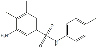 3-amino-4,5-dimethyl-N-(4-methylphenyl)benzene-1-sulfonamide Structure