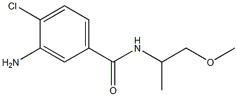 3-amino-4-chloro-N-(1-methoxypropan-2-yl)benzamide,,结构式