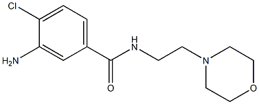 3-amino-4-chloro-N-(2-morpholin-4-ylethyl)benzamide Structure