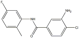 3-amino-4-chloro-N-(5-fluoro-2-methylphenyl)benzamide,,结构式