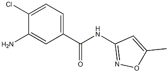 3-amino-4-chloro-N-(5-methylisoxazol-3-yl)benzamide Struktur