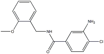 3-amino-4-chloro-N-[(2-methoxyphenyl)methyl]benzamide,,结构式