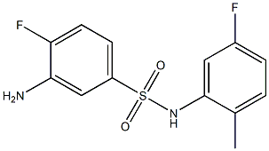 3-amino-4-fluoro-N-(5-fluoro-2-methylphenyl)benzene-1-sulfonamide