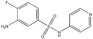 3-amino-4-fluoro-N-(pyridin-4-yl)benzene-1-sulfonamide 结构式