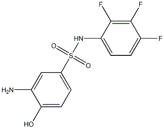  3-amino-4-hydroxy-N-(2,3,4-trifluorophenyl)benzene-1-sulfonamide