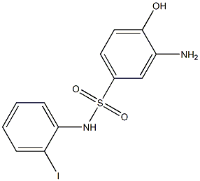 3-amino-4-hydroxy-N-(2-iodophenyl)benzene-1-sulfonamide|