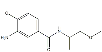 3-amino-4-methoxy-N-(1-methoxypropan-2-yl)benzamide 结构式
