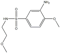 3-amino-4-methoxy-N-(2-methoxyethyl)benzene-1-sulfonamide Structure