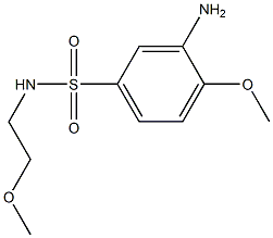 3-amino-4-methoxy-N-(2-methoxyethyl)benzene-1-sulfonamide 结构式