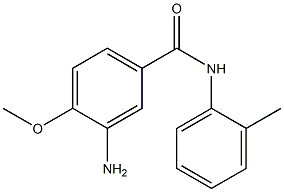 3-amino-4-methoxy-N-(2-methylphenyl)benzamide 结构式