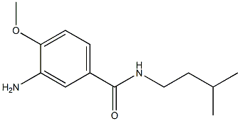 3-amino-4-methoxy-N-(3-methylbutyl)benzamide Struktur