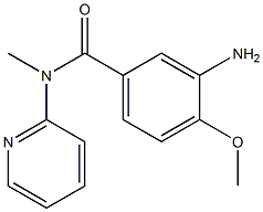 3-amino-4-methoxy-N-methyl-N-(pyridin-2-yl)benzamide 结构式