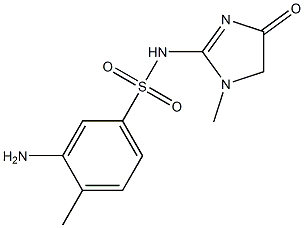 3-amino-4-methyl-N-(1-methyl-4-oxo-4,5-dihydro-1H-imidazol-2-yl)benzene-1-sulfonamide