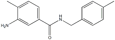 3-amino-4-methyl-N-(4-methylbenzyl)benzamide 结构式