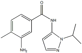 3-amino-4-methyl-N-[1-(propan-2-yl)-1H-pyrazol-5-yl]benzamide Structure