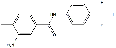 3-amino-4-methyl-N-[4-(trifluoromethyl)phenyl]benzamide,,结构式