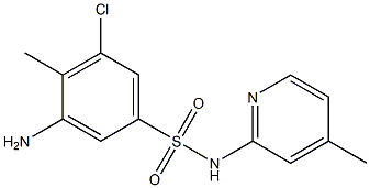 3-amino-5-chloro-4-methyl-N-(4-methylpyridin-2-yl)benzene-1-sulfonamide