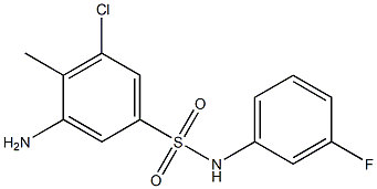 3-amino-5-chloro-N-(3-fluorophenyl)-4-methylbenzene-1-sulfonamide|