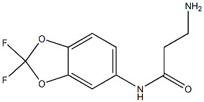 3-amino-N-(2,2-difluoro-2H-1,3-benzodioxol-5-yl)propanamide Structure