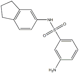  3-amino-N-(2,3-dihydro-1H-inden-5-yl)benzene-1-sulfonamide