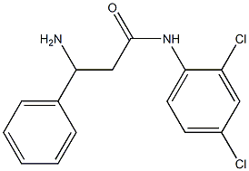 3-amino-N-(2,4-dichlorophenyl)-3-phenylpropanamide Struktur