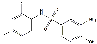 3-amino-N-(2,4-difluorophenyl)-4-hydroxybenzene-1-sulfonamide 结构式
