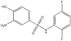 3-amino-N-(2,5-difluorophenyl)-4-hydroxybenzene-1-sulfonamide Structure